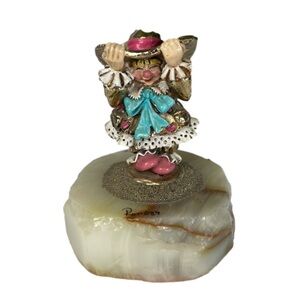 Ron Lee Vintage Circus Clown Candy Apple Artist signed